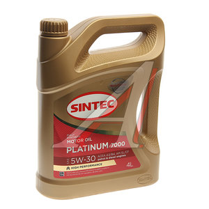 Изображение 1, 600144 Масло моторное Platinum 7000 A3/B4 5W30 синт.4л SINTEC