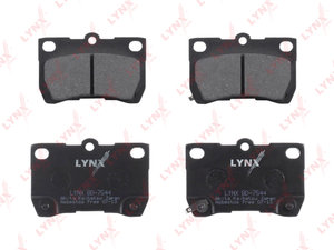 Изображение 2, BD7544 Колодки тормозные LEXUS GS300 (05-11) задние (4шт.) LYNX