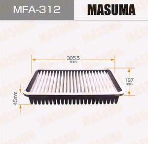 Изображение 2, MFA-312 Фильтр воздушный TOYOTA Chaser, Cresta, MR2 MASUMA