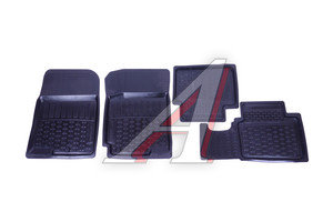 Изображение 1, ADRPRO003 (55-08-171) Коврик салона KIA Rio (11-) резина черный (4 предм.) AVTODRIVER