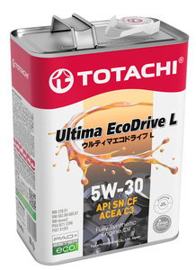 Изображение 1, 12104 Масло моторное ULTIMA ECODRIVE L C3/SN 5W30 синт.4л TOTACHI