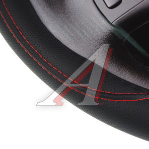 Изображение 2, MIS-17STW13 BK (XL) Оплетка руля (XL) 41-43см черно-красная MISTAR