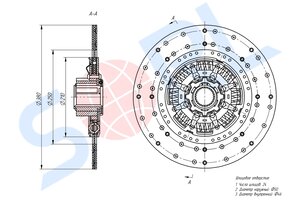 Изображение 2, 1600106019 Диск сцепления VOLVO FH12, FM12 SORL
