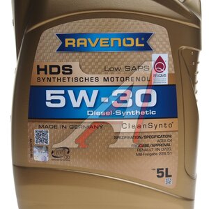 Изображение 2, 1111121-005-01-999 Масло моторное RAVENOL HDS Diesel Specif 5W30 синт. C4 5л