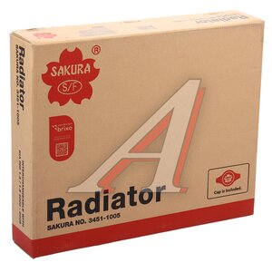 Изображение 4, 34511005 Радиатор KIA Rio (00-05) охлаждения двигателя SAKURA