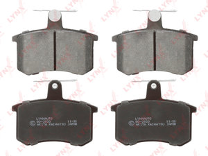 Изображение 1, BD2820 Колодки тормозные AUDI 100, A6, A8 задние (4шт.) LYNX