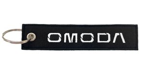 Изображение 2, BMV 086-03 Брелок "OMODA" ткань, вышивка 13х3см MASHINOKOM