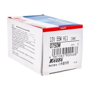 Изображение 4, KO-0750W Лампа 12V H11 55W PGJ19-2 (100W) 4000K Whitebeam KOITO