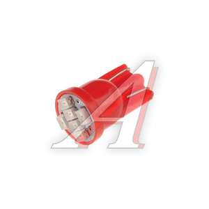 Изображение 2, 10511R Лампа светодиодная 12V W5W T10W W2.1x9.5d бесцокольная 6 LED Red MEGAPOWER