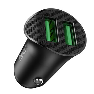 Изображение 2, Z39 black Устройство зарядное в прикуриватель 2USB 12V HOCO