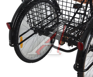 Изображение 4, Tricycle-01 Black Велосипед 26" 1-ск. 3-х колесный 2 корзины HILAND