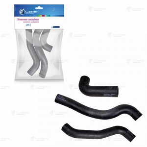 Изображение 2, LPK01082 Патрубок ВАЗ-2113-2115 радиатора с хомутами комплект Luzar