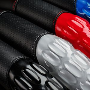 Изображение 2, AP-2060 BK/BL (M) Оплетка руля (M) 37-39см черно-синяя экокожа массажные вставки AUTOPROFI