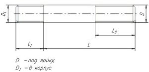 Изображение 2, 307111-П29 Шпилька ЗИЛ-4331 крепления КПП РААЗ
