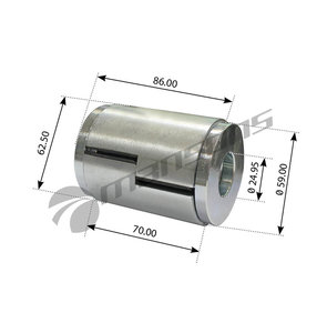 Изображение 1, 200.022 Сайлентблок DAF рессоры задней (24x63x86мм) MANSONS