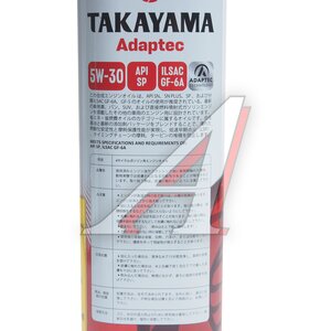 Изображение 3, 6056130 Масло моторное Adaptec SP/GF-6A 5W30 синт.1л TAKAYAMA