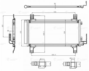 Изображение 3, LRAC2510 Радиатор кондиционера MAZDA 6 (02-) LUZAR