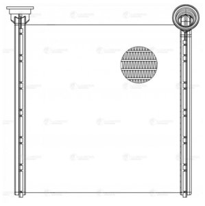 Изображение 7, LRH1852 Радиатор отопителя VW Golf (14-) SKODA Octavia (13-) LUZAR
