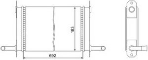 Изображение 2, 5320-1013010-02 Радиатор масляный КАМАЗ-5320, КРАЗ, УРАЛ дв.КАМАЗ, ЯМЗ-238 медный ШААЗ