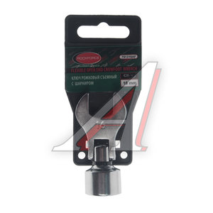 Изображение 1, RF-751316AF Ключ рожковый 16мм 3/8" шарнирный с держателем ROCKFORCE