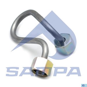 Изображение 2, 203.467 Трубка топливная MERCEDES дв.OM906, 926 высокого давления SAMPA