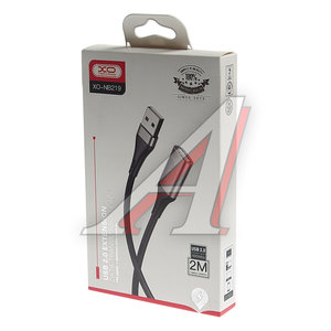 Изображение 2, NB219 2M Black Кабель USB 2м удлинитель черный XO