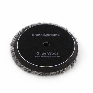 Изображение 2, SS531 Круг полировочный 130мм шерсть серый Gray Wool Pad SHINE SYSTEMS