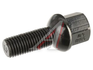 Изображение 2, B201006 Болт колеса М12х1.5х28 сфера под ключ 17мм черный RACING