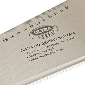 Изображение 3, TF-50024A Ножовка по дереву 500мм с деревянной ручкой ULTRA STEEL