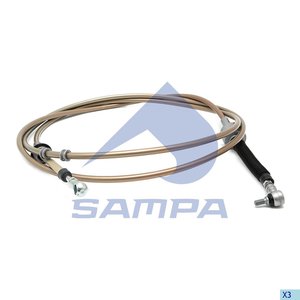 Изображение 1, 076.053 Трос RENAULT переключения КПП SAMPA