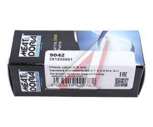 Изображение 3, 9042 Клапан VW Passat (88-93) топливный обратный MEAT&DORIA