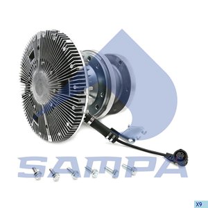 Изображение 1, 200.148-01 Вискомуфта MERCEDES Actros привода вентилятора (без крыльчатки) SAMPA