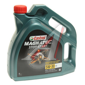 Изображение 1, 15C3EC Масло моторное MAGNATEC STOP START C3 5W30 синт.4л CASTROL