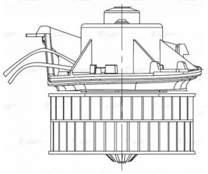 Изображение 4, LFH0348 Мотор отопителя CHRYSLER Voyager DODGE Caravan (01-) салона LUZAR