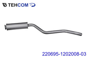 Изображение 1, 220695-1202008-03 Резонатор УАЗ-220695 дв.ЗМЗ-409 ЕВРО-3 ТЕХКОМ