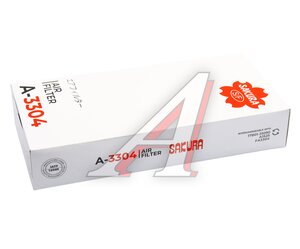 Изображение 3, A3304 Фильтр воздушный TOYOTA Land Cruiser (03-) (4.0) SAKURA