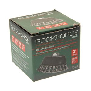 Изображение 3, RF-BWC103 Кордщетка для УШМ "чашка" 75мм витая сталь ROCKFORCE