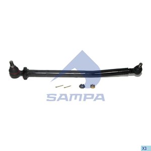 Изображение 1, 097.057-01 Тяга рулевая MERCEDES продольная (L=727/675,  d=40мм) SAMPA