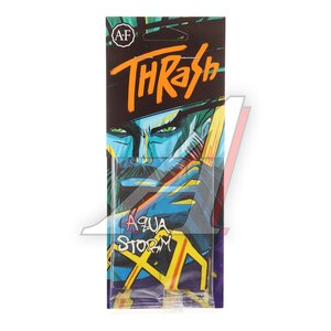 Изображение 1, 23391 Ароматизатор подвесной пластина (Aqua Storm) Thrash AURA FRESH