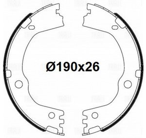 Изображение 3, GF4661 Колодки тормозные HYUNDAI Santa Fe стояночного тормоза (4шт.) TRIALLI