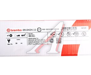 Изображение 7, 09D42411 Диск тормозной AUDI A4, A8, Q7 (16-) задний (1шт.) BREMBO