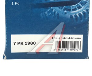 Изображение 6, 1987948478 Ремень приводной поликлиновой 7PK1980 BOSCH