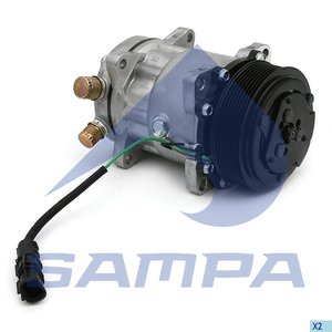 Изображение 2, 024.142 Компрессор MAN TGA TGS TGX кондиционера SAMPA