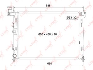 Изображение 3, RB-1054 Радиатор HYUNDAI Elantra (06-), i30 МКПП LYNX