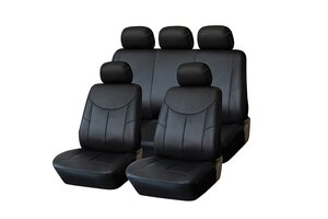 Изображение 1, KT 835625 Авточехлы универсальные экокожа черные Style KRAFT