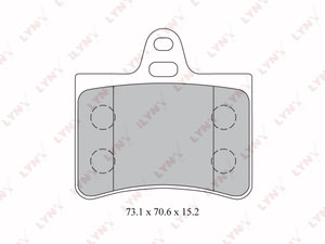 Изображение 1, BD2210 Колодки тормозные CITROEN C5 (01-) задние (4шт.) LYNX