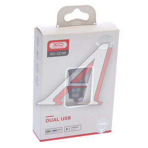 Изображение 4, CC49 Black Устройство зарядное в прикуриватель 2USB 12V черное XO