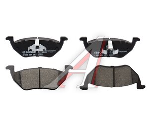 Изображение 2, 0986494683 Колодки тормозные MAZDA Tribute (04-08) задние (4шт.) BOSCH