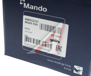 Изображение 2, MBF015257 Колодки тормозные VOLVO XC60 (08-) передние (4шт.) MANDO