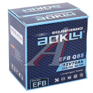 Изображение 4, 6СТ70(0) Q85L Аккумулятор AOKLY EFB 70А/ч обратная полярность